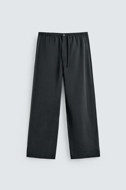 PANTAL?N FLUIDO RELAXED FIT / Negro - Zara фото 6