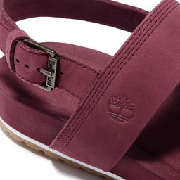 Женские сандалии Timberland Malibu Waves 2 Band Sandal бордовые  фото 4