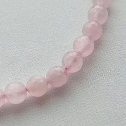 Бусы из Розового кварца (облагороженный)