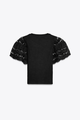 TANK TOP WITH SLEEVE EMBROIDERY - Zara фото 23