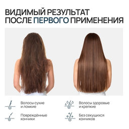 Шампунь для волос с белой глиной и экстрактом василька, глубокое очищение и восстановление, 410 мл, URAL LAB