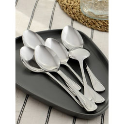 Цена за 6 шт. Ложка столовая Magistro Versal, длина 20.5 см, толщина 2.5 мм, нержавеющая сталь, серебристый  фото 5