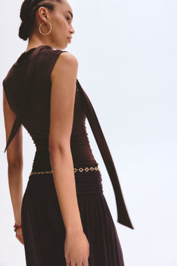 Top con cuello fular - H&m фото 8