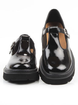 06-DLG02-2 BLACK Туфли женские (натуральная кожа)