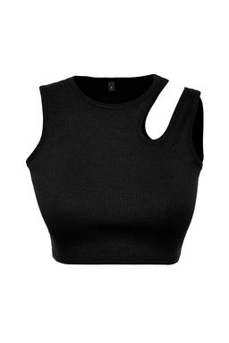 Trendyolmilla Siyah-Beyaz 2li Paket Cut Out Detayl? Fitted Crop Fitilli Esnek Orme Atlet TWOSS23AL00006  фото 24