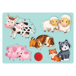 Пазл деревянный с чипом Где моя мама?