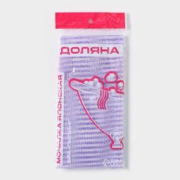 Цена за 12 шт. Мочалка для тела Доляна «Японская», 90 см, в полоску, МИКС