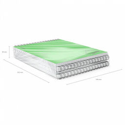 Цена за 4 шт. Блокнот с пластиковой обложкой на спирали ErichKrause Motion, зеленый, A5, 80 листов, клетка  фото 5