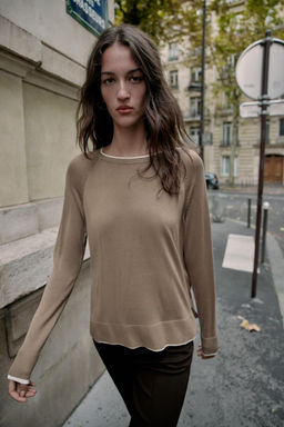 DOUBLE KNIT SWEATER - Zara фото 9