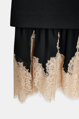 ZW COLLECTION COMBINED LACE SKIRT - Zara фото 5