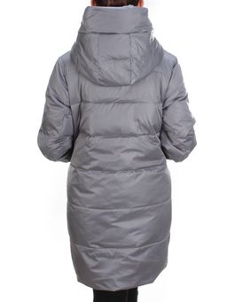 S21122 GRAY Куртка зимняя женская облегченная Y SILK TREE - Fashion фото 5