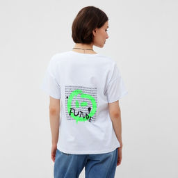 Футболка женская MINAKU Future, цвет белый, размер 44