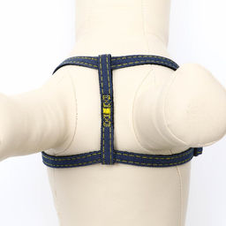 Шлейка Джинс, чёрный подклад, ширина 1 см, ОШ 25-40 см, ОГ 25-40 см - Пижон фото 5