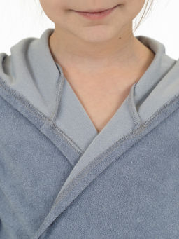 Халат детский серый