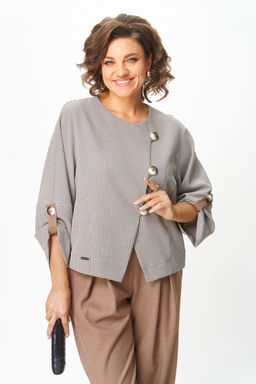 Костюм Michel Chic 1436/1 бежевый, клетка фото 6