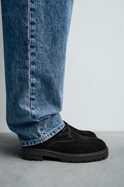 LEATHER LACE-UP BOOTS CHAMPION ® X ZARA  фото 3