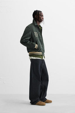 FAUX SUEDE JACKET WITH PATCHES - Zara фото 4