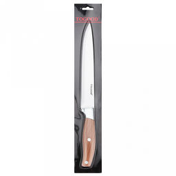 Форест Нож кухонный 185мм из нержавеющей стали, пластмассовая ручка под дерево, в блистере (Китай) - Домашняя мода фото 3