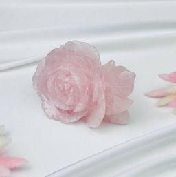 Цветок из Розового кварца - Радуга самоцветов фото 2