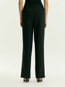 Брюки прямого кроя с защипами, D443/pioma - Emka фото 4