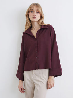 ?izgili Oversize Kad?n G?mlek