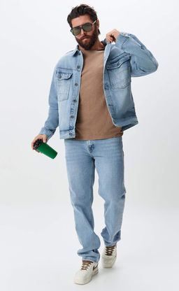 Куртка джинс P611-1286 l.blue - Primm фото 9