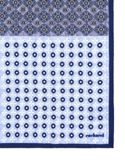 Темно-синий шелковый платок - Cacharel фото 4