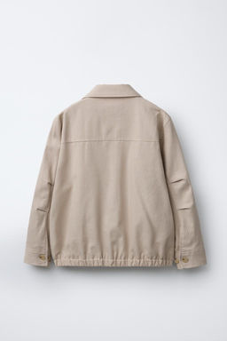 LINEN BLEND BOMBER JACKET - Zara фото 4