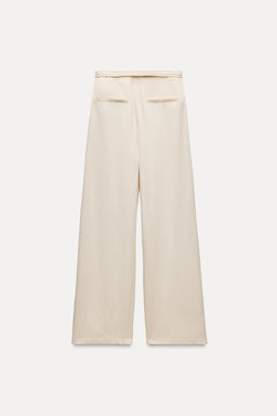 FULL LENGTH TROUSERS WITH BELT - Zara фото 6