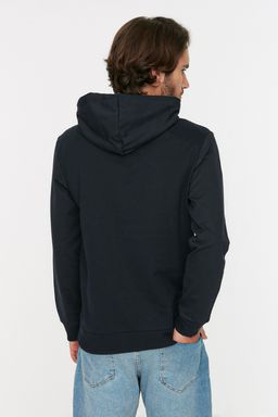 TRENDYOL MAN Mavi Regular/Normal Kesim Kapusonlu Uzun Kollu Sweatshirt TMNAW20SW0162 - Trendyolmilla фото 13
