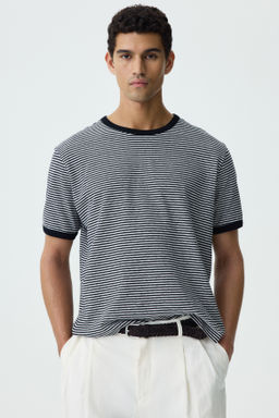 Camiseta en mezcla de lino Relaxed Fit - H&m фото 3