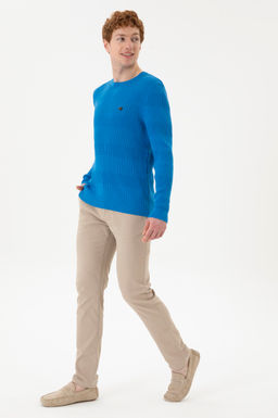 Мужской кобальтово-синий свитер Неожиданная скидка в корзине - U.s. polo assn фото 4