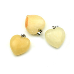 Кулон Сердце 20*20мм из оникса желтого