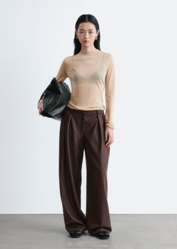 Top transparente de punto fino - H&m фото 4