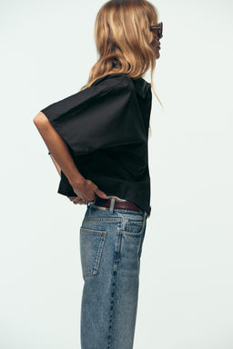 WIDE-SLEEVE POPLIN SHIRT - Zara фото 15