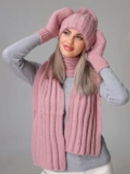 Комплект ВЕСТА new (шапка+шарф+варежки) - Tamasha фото 3
