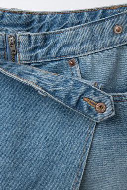 DENIM BERMUDA SKORT - Zara фото 10