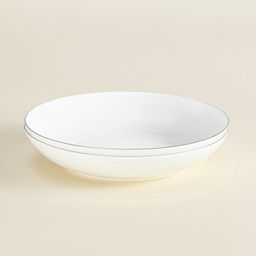 Тарелки глубокие SL Home «Каскарон», 700 мл, d=20 см, набор 2 шт., костяной фарфор, белые