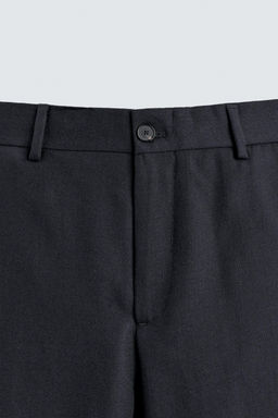 100% WOOL STRAIGHT-LEG TROUSERS - Zara фото 7