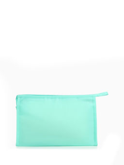 Косметичка треугольная на молнии, большая, с рисунком, зелёная - Simaland фото 2