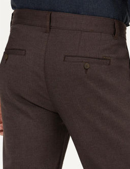 Kahverengi Regular Fit Kanvas Pantolon - Pierre cardin фото 7