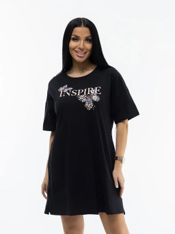 Туника женская, цвет черный