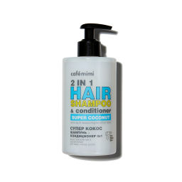CAFE MIMI Super fruit Шампунь-кондиционер для волос 2 в 1 СУПЕР КОКОС, 450мл