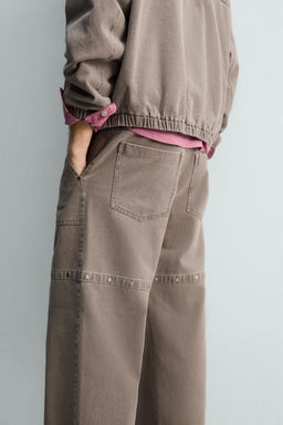 LIMITED EDITION RELAXED FIT TROUSERS WITH STUDS - Zara фото 18