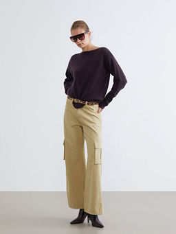 Kay?k Yaka Kad?n Triko Kazak