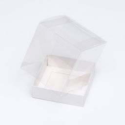 Цена за 5 шт. Коробка для пирожных, белый, 10×10×10 см