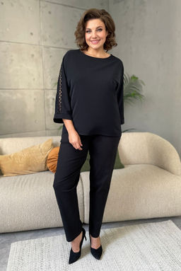 Блуза Rumoda 2125/1 черный/длинный рукав  фото 8