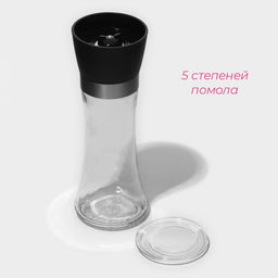 Мельница для специй Доляна Модерн, 200 мл, 6,518,8 см, цвет чёрный  фото 2