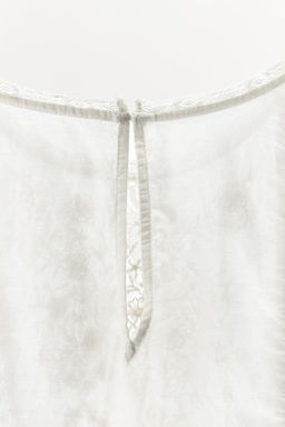 BEADED EMBROIDERY TOP - Zara фото 6
