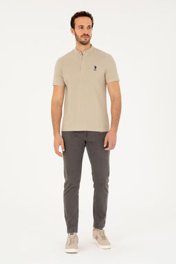 U. S. Polo Assn / Мужская футболка светло-хаки - U.s. polo assn фото 4